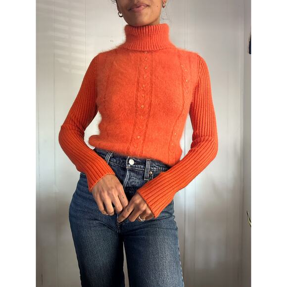 Vintage Mohair Turtleneck Sweater Size - Picture 1 of 4